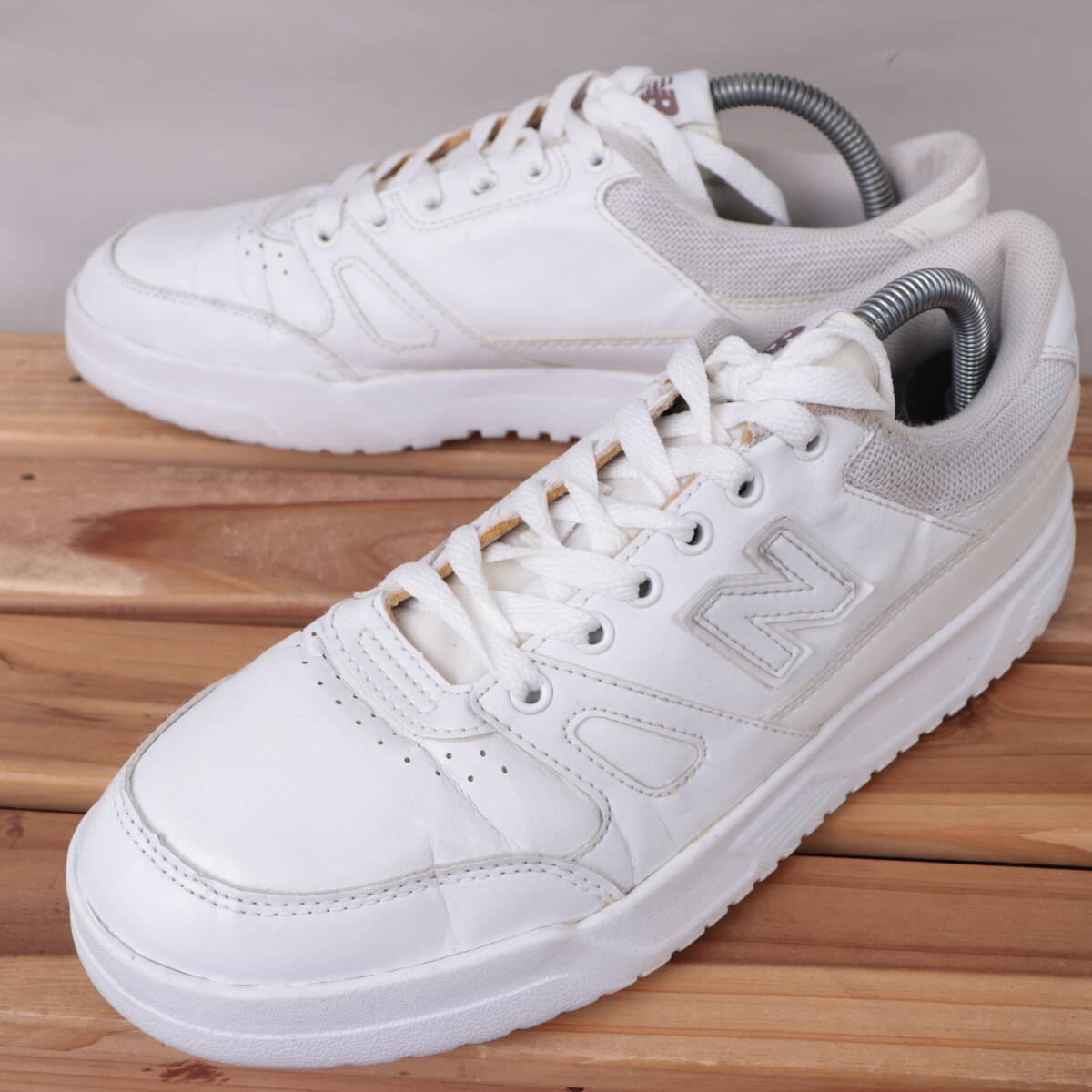 z2502【CT20】ニューバランス 26.0cm/白 ホワイト ライトグレー newbalance メンズ スニーカー 中古拍卖