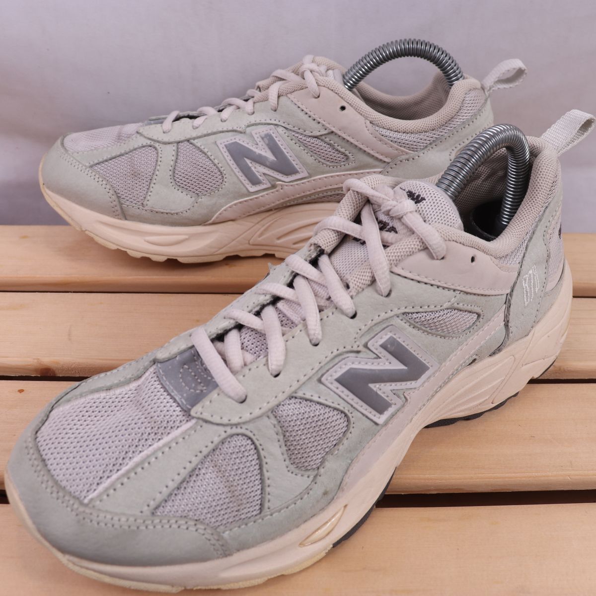 z2524【878】ニューバランス US6.5 24.5cm/ミント グレー シルバー newbalance メンズ ユニセックス スニーカー 中古拍卖
