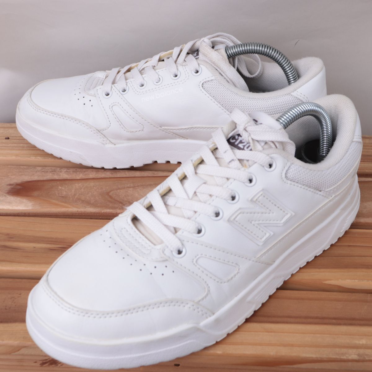 z3011【CT20】ニューバランス US8.5 26.5cm/白 ホワイト newbalance メンズ スニーカー 中古拍卖