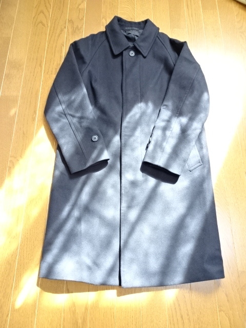UNIQLO ユニクロ ステンカラーコート ブラック ロングコート 美品拍卖