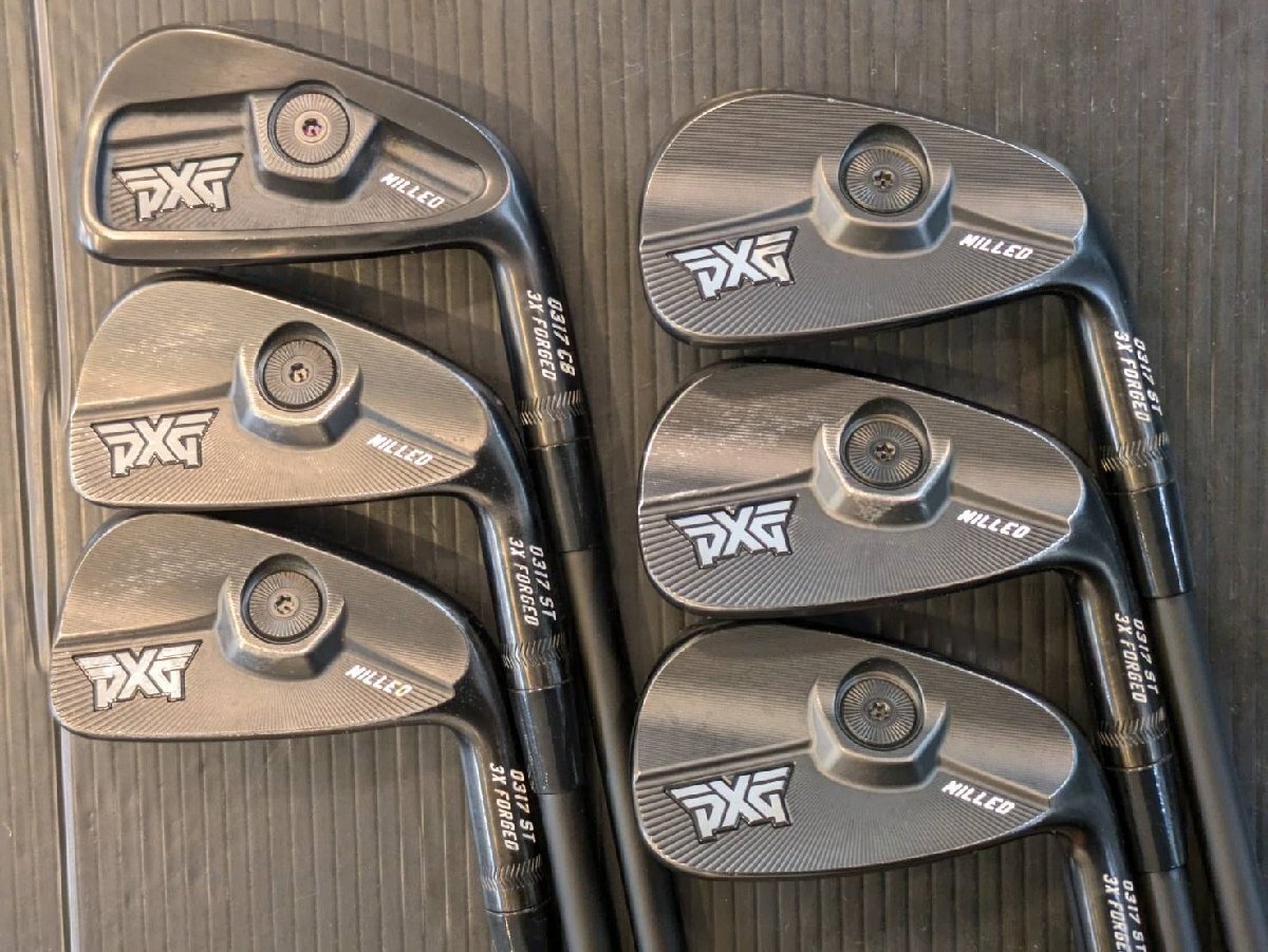 PXG 0317 CB 0317 ST MILLED コンボアイアン エクストリームダーク #5-9,W/TRAVIL IRON 85/S 6本セット拍卖