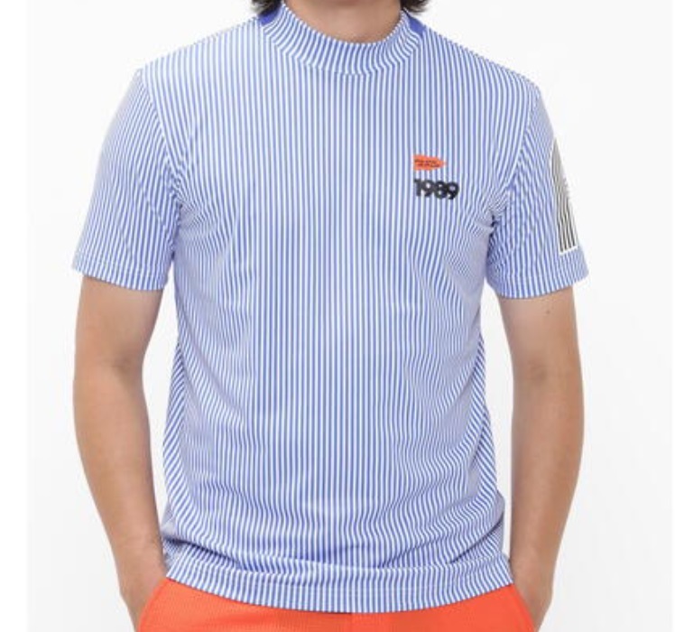 送料無料 未使用品買取 パーリーゲイツ 【PARLY GATES】メンズ ベアメッシュ 半袖モックネックカットソー 053-4267603 サイズ5拍卖