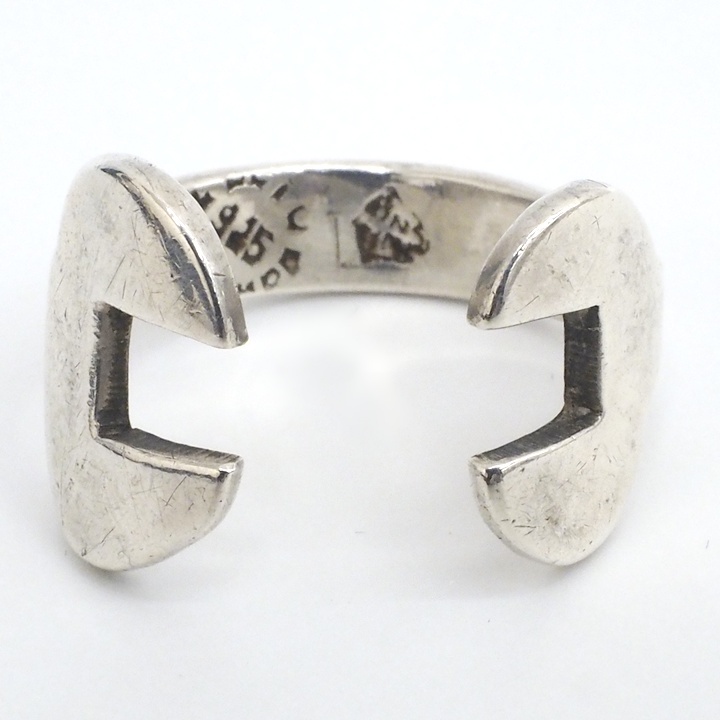 A25-2180【中古品】TAXCO刻印 SV925 シルバー ヴィンテージ メキシカン ジュエリー リング レンチ 指輪 総重量:6.1g 17.5号 ゆうパケ可拍卖