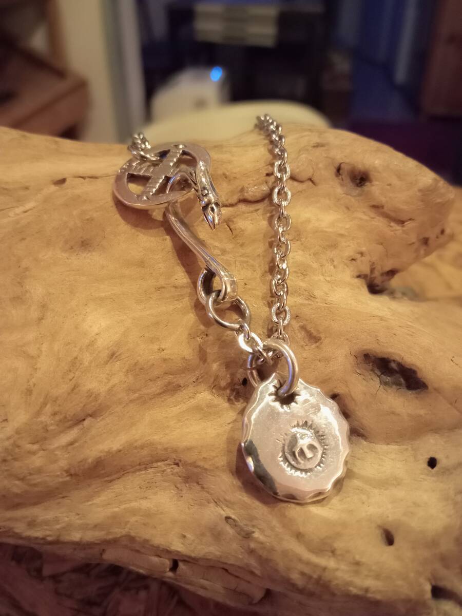 シルバー925,メタルトップ,タタキ,イーグルフック,ホイール,カスタムネックレス,インディアン,ネイティブ拍卖