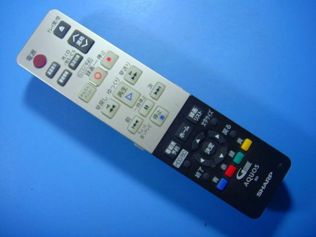 GB059PA シャープ SHARP BDレコーダー リモコン 送料無料 スピード発送 即決 動作確認済 不良品返金保証 純正 D4913拍卖