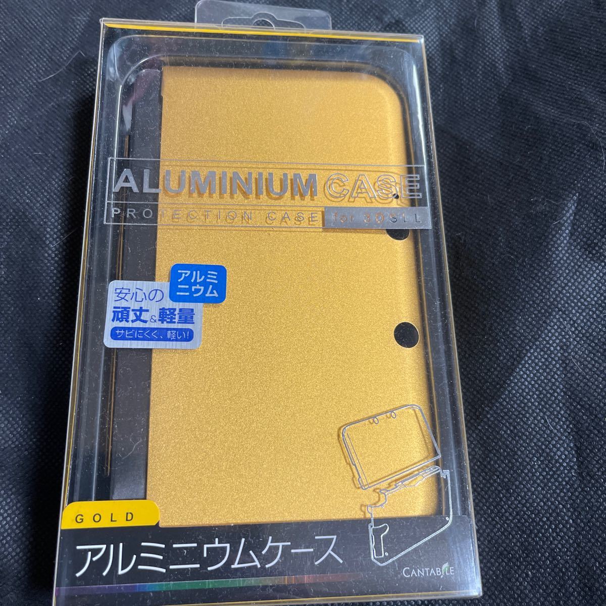 新品未開封 Nintendo3DSLL 用 アルミニウムケースゴールド拍卖