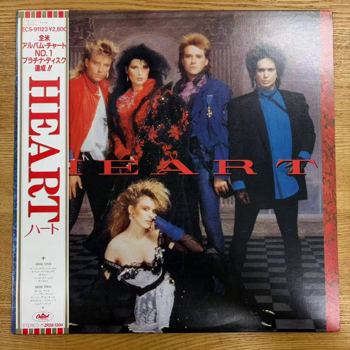 帯付 美盤 LP/ハート(アン・ウィルソン)「Heart (1985年・ECS-91123・アリーナロック)」 NB1007-20拍卖