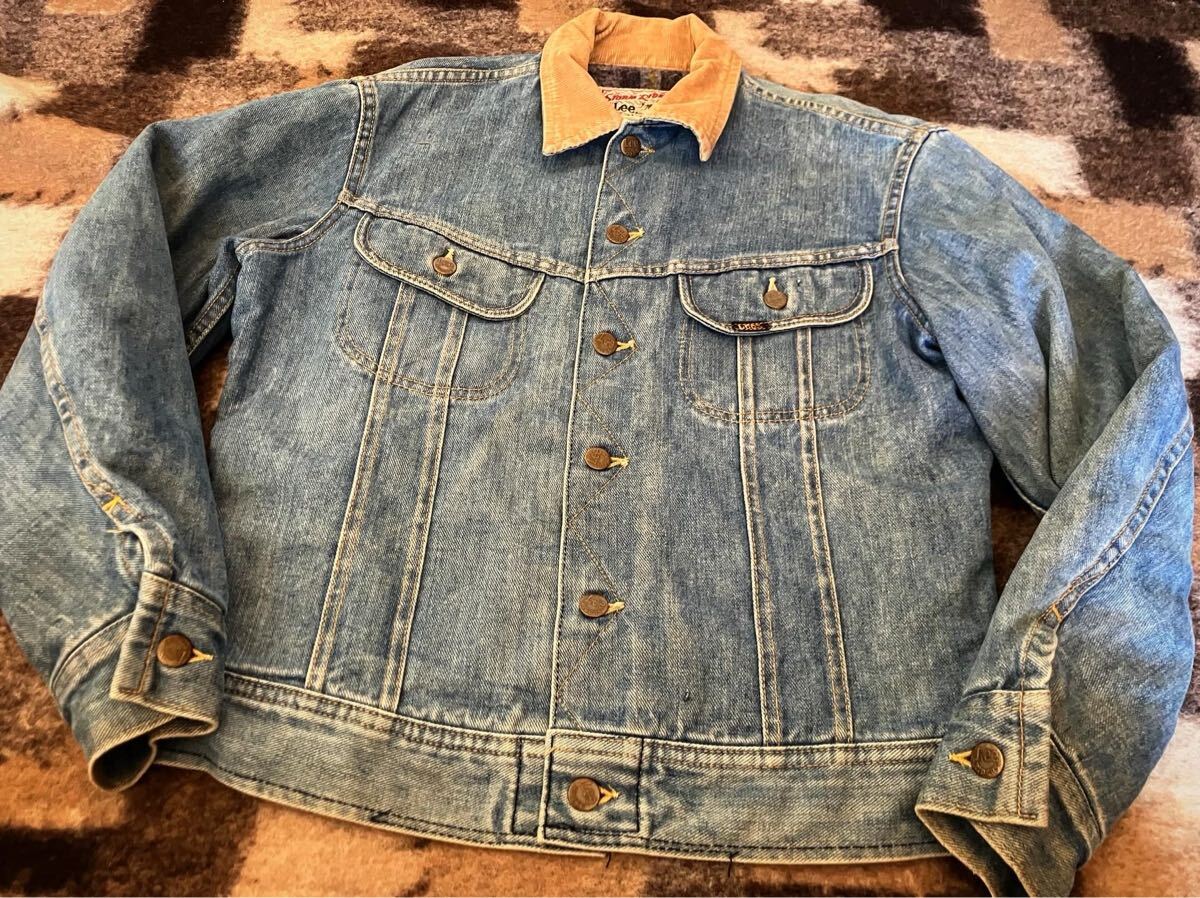 【送料無料】80s ヴィンテージ LEE STORM RIDER ストームライダー サイズ 38 デニムジャケット Gジャン リー ブランケット 101-J 1st拍卖