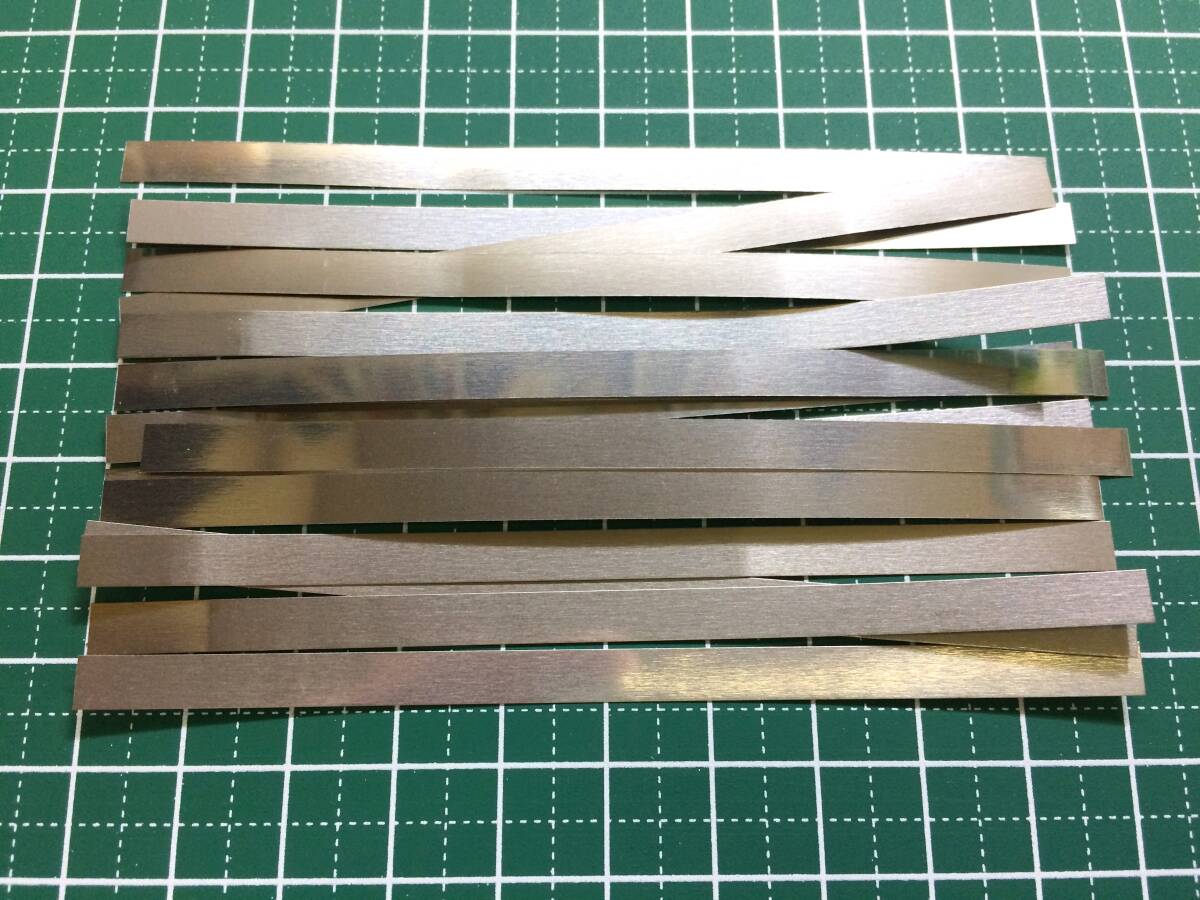 ニッカド 充電池 タブ用 ニッケル板 0.1mm×5mm×100mm 15枚 計1.5m分 拍卖
