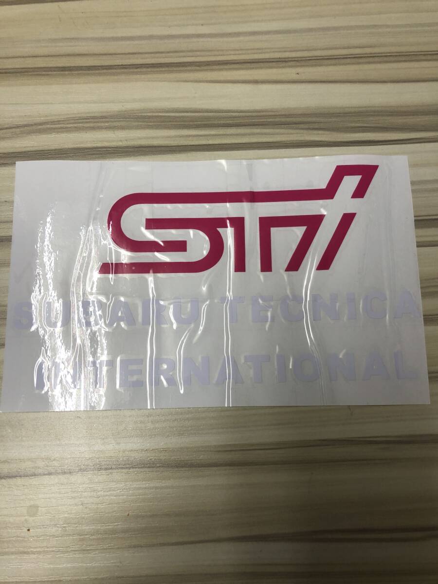 国内発送!☆STI SUBARU フォグカバー用ステッカー ピンク/白文字 2枚セット インプレッサ スバル レヴォーグ BZ-R拍卖