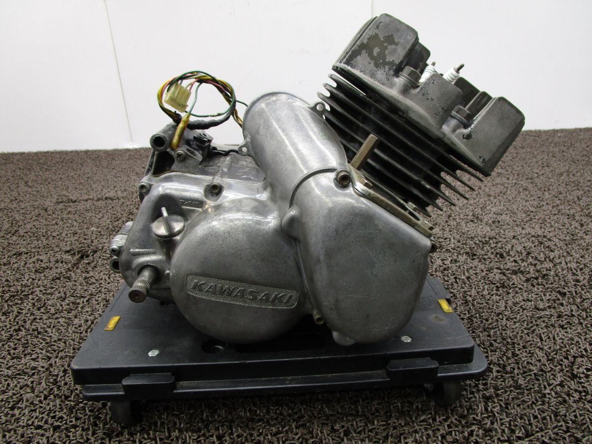 KE125 エンジン ■A6175!K1 始動確認済み OH素材に カワサキ 【 K1E 】 キャブ車拍卖