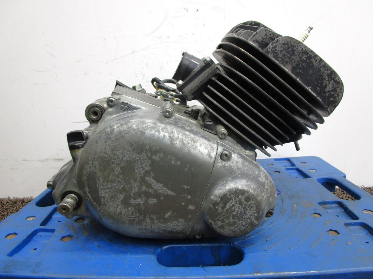 TY175 エンジン □A6572!525 始動確認済み OH素材に ヤマハ 【 525 】 キャブ車 動画有拍卖