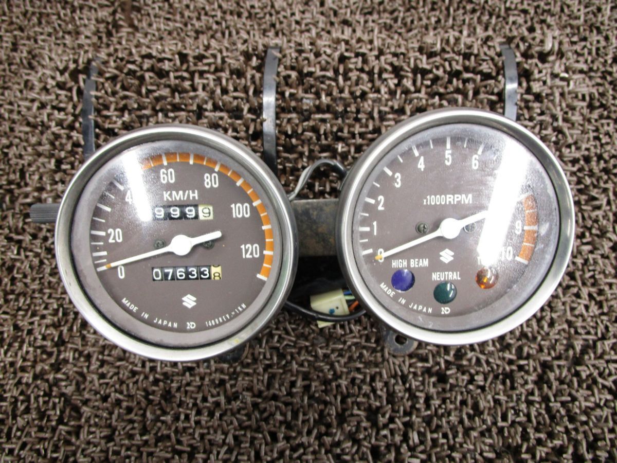 TS125 メーター スピード タコ インジケーターランプ ▲A7402!TS1252 スズキ 【 TS1252 】 キャブ車 6V拍卖