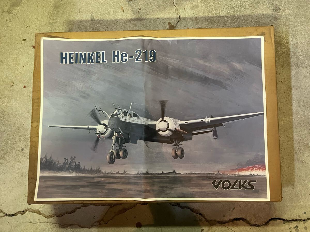 ボークス 1/48 ハインケル He 219 爆撃機ガレージキットガレキキャストレジン当時物絶版ワンフェス拍卖