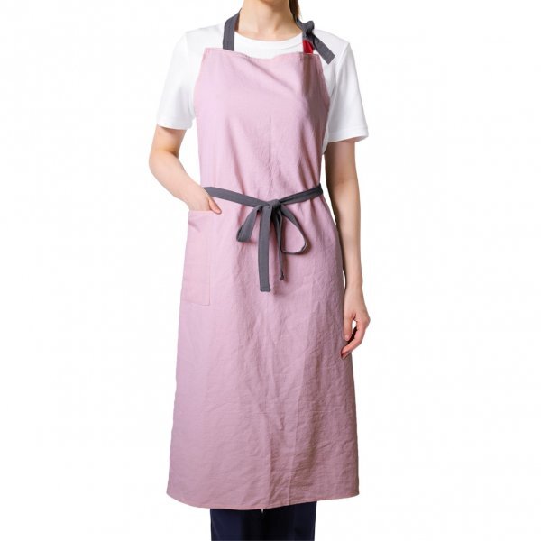 シンプル エプロン 大判 おしゃれ カフェ ヒップカバー 男女 北欧 カフェ ピンク グレー 拍卖