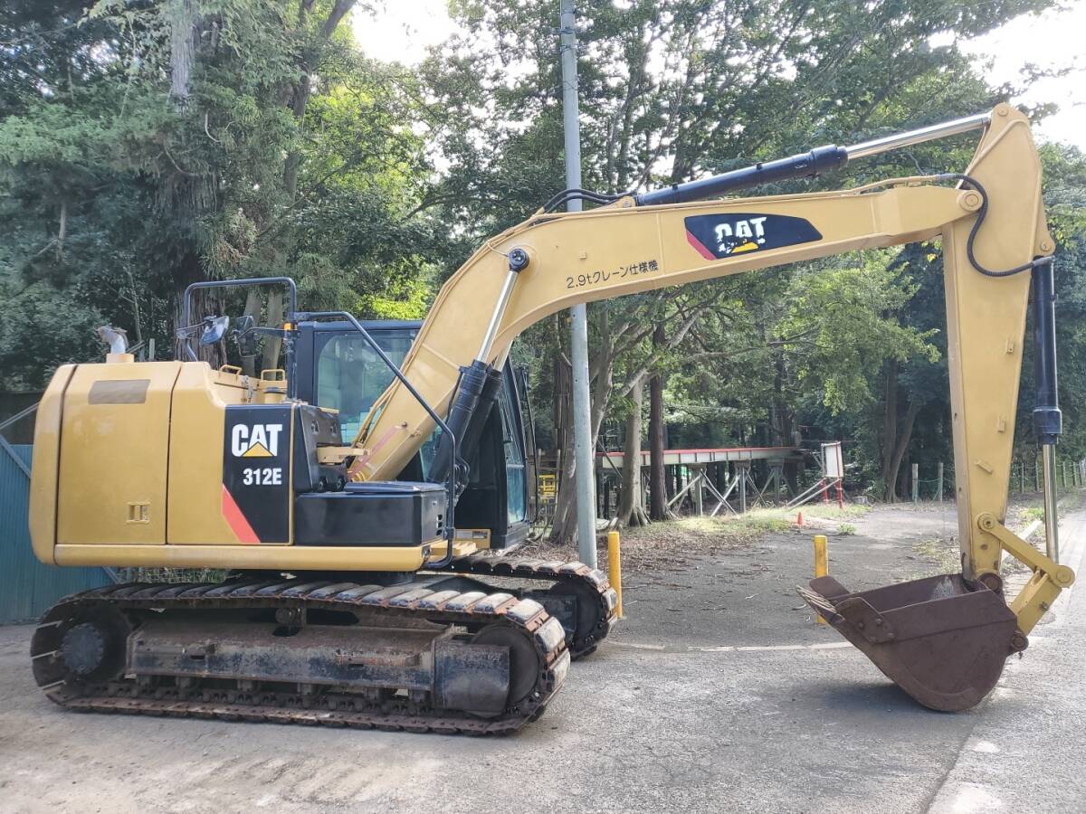 CAT 312E 油圧ショベル ☆クレーン仕様☆エアコンキャビン☆ オートアイドル☆0.45〜0.5クラス☆千葉県拍卖