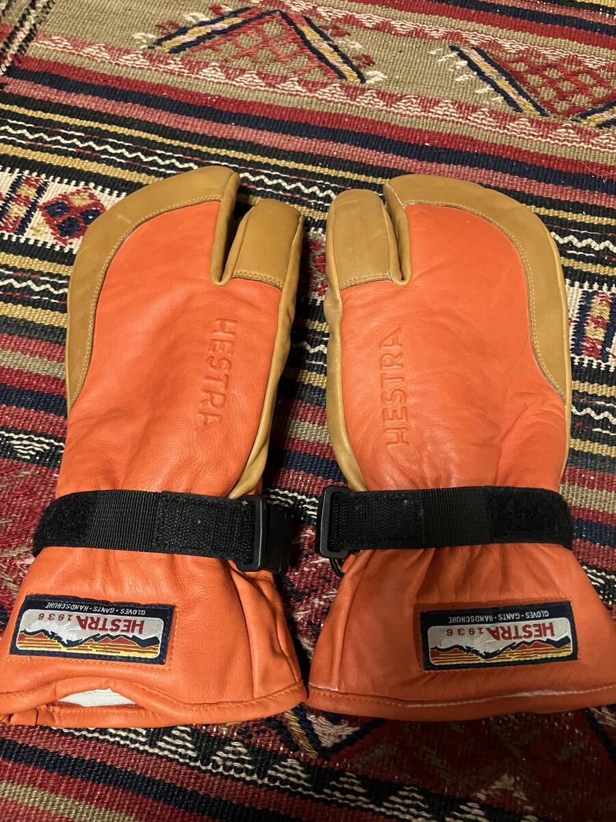 未使用ヘストラ 3フィンガー 3-FINGER FULL LEATHER拍卖