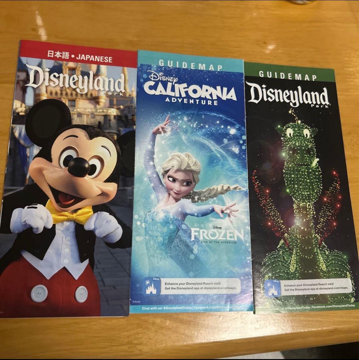 カリフォルニアディズニー パンフレット ガイドマップ アナ雪 アメリカ拍卖