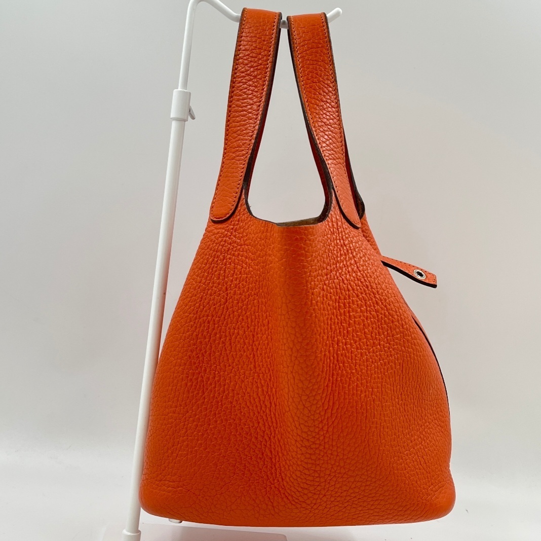 【希少】エルメス ピコタンロック 18 Y刻印 トリヨンクレマンス オレンジ拍卖