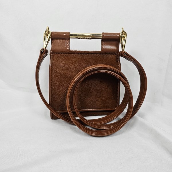 【激レア・美品】GUCCI オールドグッチ ホースビット ハラコ マイクロバッグ拍卖
