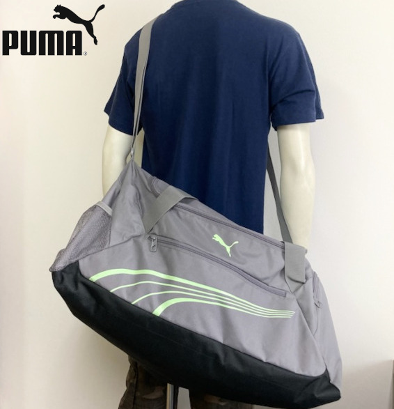即決新品 プーマ ボストンバッグ M 49L グレー 大きいバッグ puma 送料無料 スポーツ 旅行 拍卖