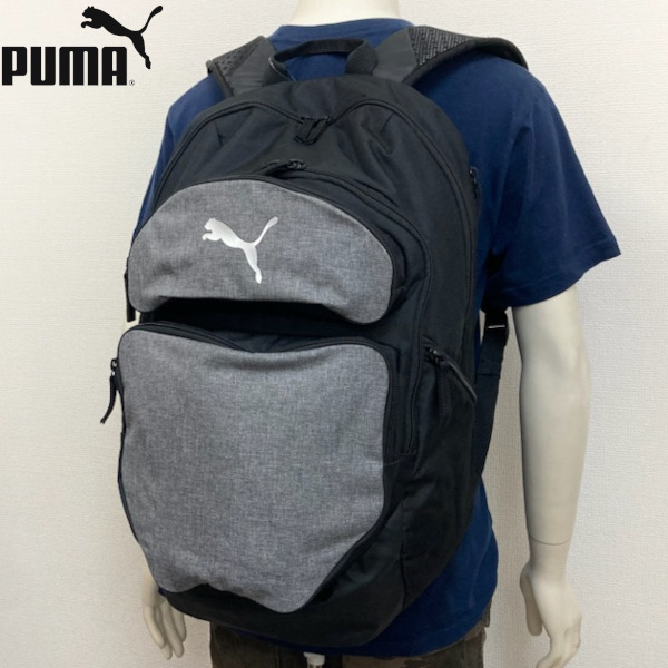 即決新品 プーマ リュック 大容量 35L ブラック×グレー スポーツ リュックサック puma 送料無料拍卖