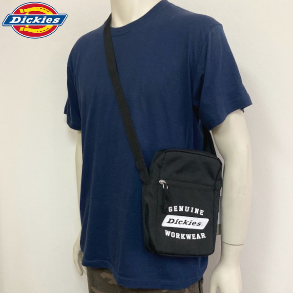 即決新品 ディッキーズ ショルダーバッグ ブラック Dickies 男女兼用 送料無料拍卖