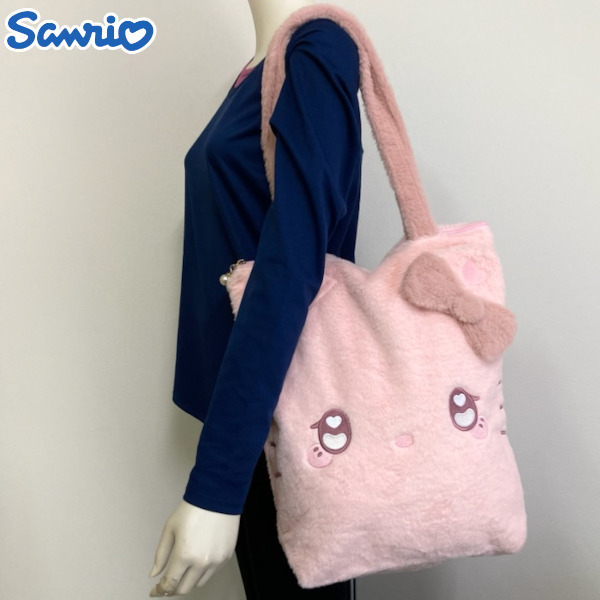 即決新品 ハローキティ うるふわ トートバッグ ふわふわ 送料無料 バッグ サンリオ拍卖