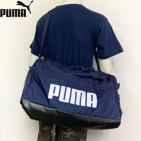 即決新品 プーマ ボストンバッグ S 51×28×25cm 35L ネイビー スポーツバッグ 旅行 修学旅行 送料無料拍卖