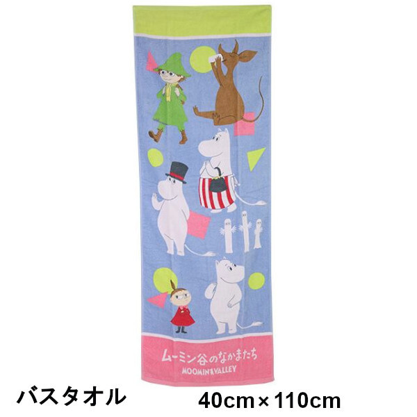 即決新品 ジュニアバスタオル ムーミン 110cm×40cm バスタオル プール お風呂 送料無料 Moomin拍卖