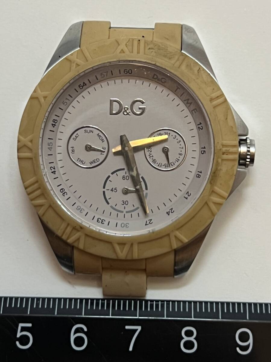 動作未確認 DOLCE&GABBANA D&G ドルチェ&ガッバーナ  メンズ 腕時計 フェイスのみ拍卖