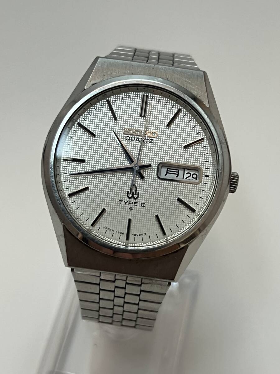 動作未確認 SEIKO セイコー SEIKO TYPEⅡ 7546−8070 セイコー タイプ2 デイデイト ヴィンテージ メンズ クォーツ 腕時計拍卖