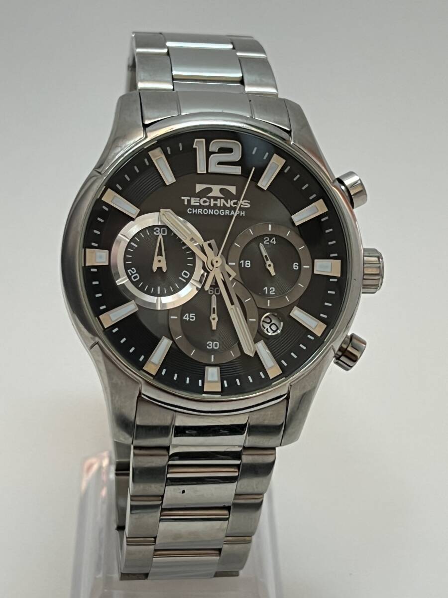 動作未確認 テクノス TECHNOS T8A29 クロノグラフ CHRONOGRAPH メンズ 腕時計拍卖