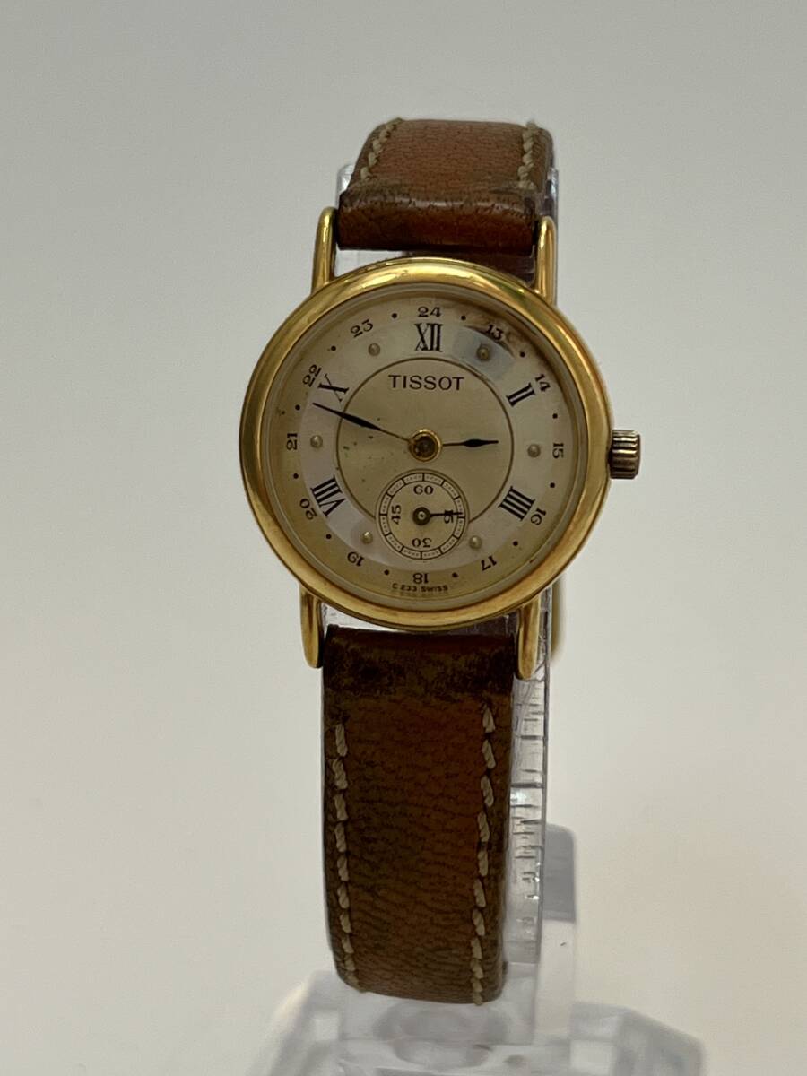 動作未確認 TISSOT 腕時計 スモセコ C233 ティソ レディース 腕時計拍卖