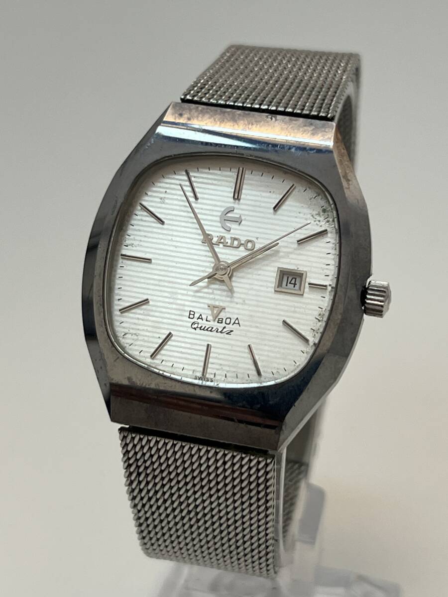 動作未確認 RADO ラドー BALBOA バルボア 腕時計 クォーツ QZ メンズ k161拍卖