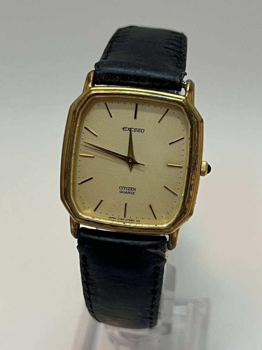動作未確認 CITIZEN シチズン エクシード EXEED クオーツ メンズ 腕時計 2730-273541拍卖
