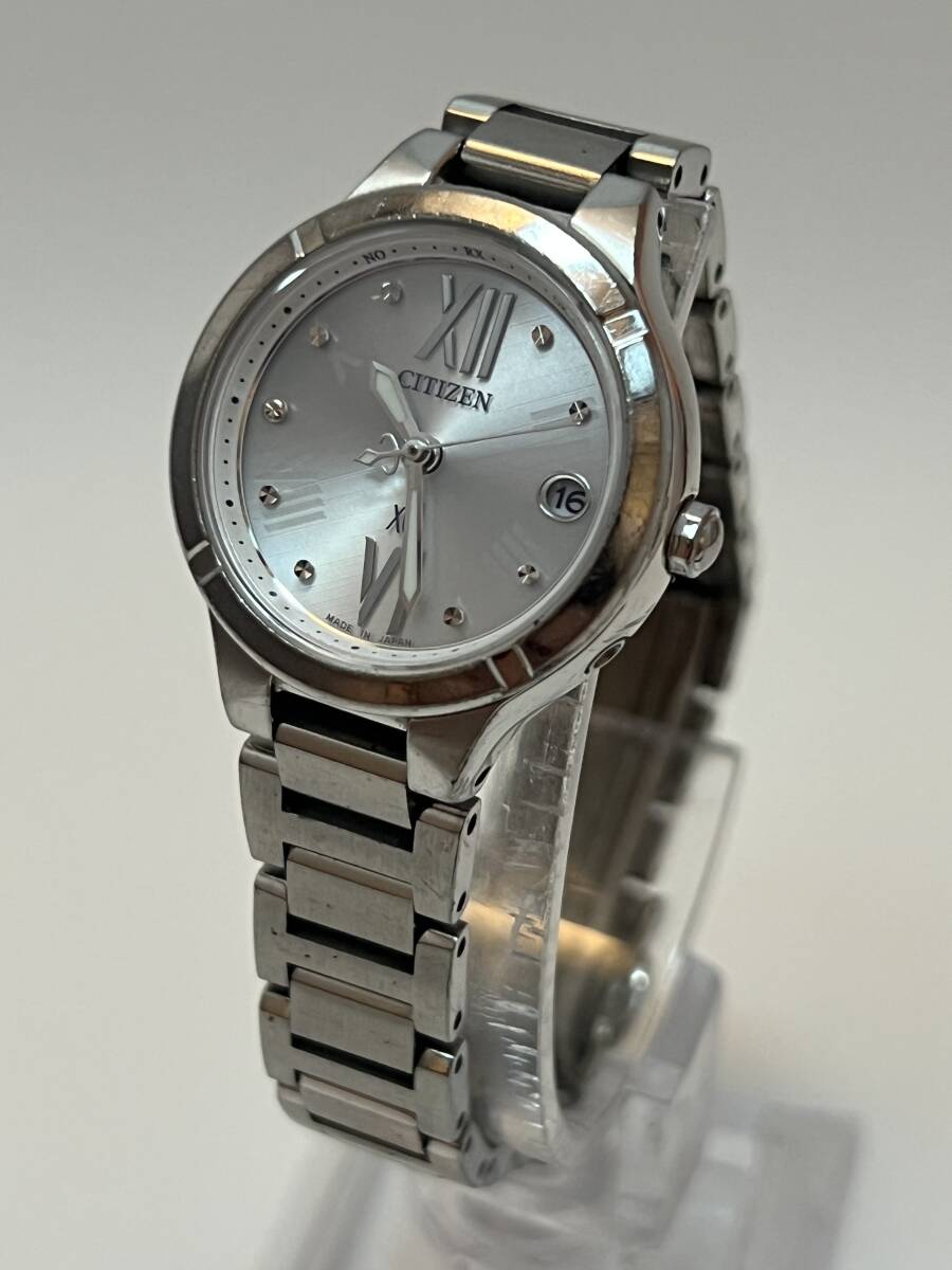 動作 CITIZEN シチズン Eco-Drive エコドライブ XC クロスシー H058-T020241 ソーラー デイト シルバーカラー レディース 腕時計拍卖