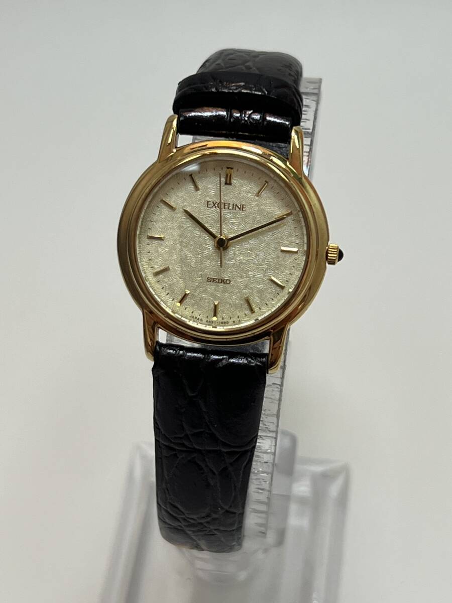 動作 SEIKO セイコー クォーツ エクセリーヌ 4N21-0970 QZ レディース 腕時計拍卖