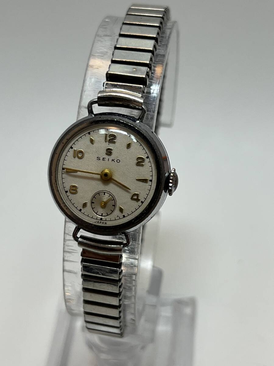 動作未確認 SEIKO セイコー Sマーク 手巻 レディース  腕時計 不動 アンティーク拍卖