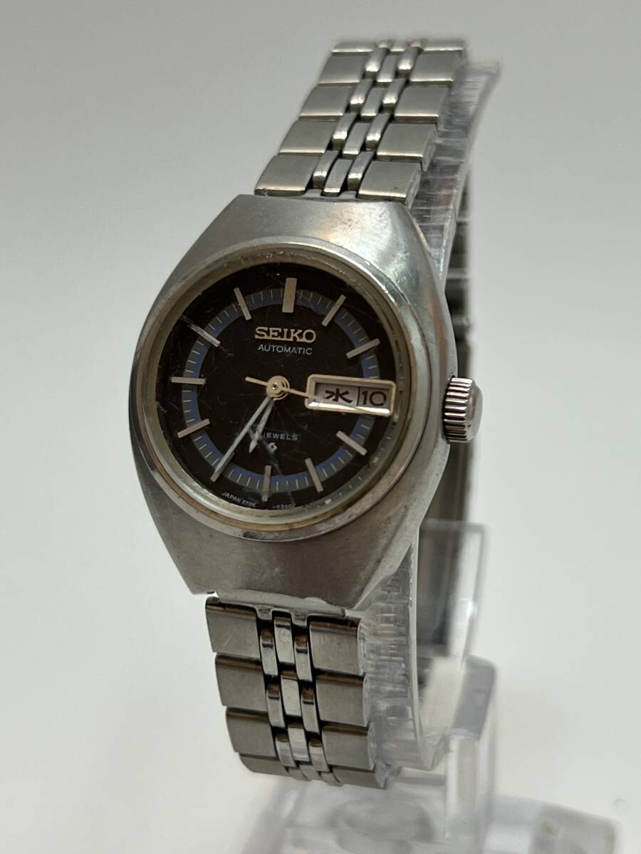 動作 SEIKO セイコー 21石 自動巻き 3針 デイデイト 2706-0100 女性用 レディース 腕時計拍卖