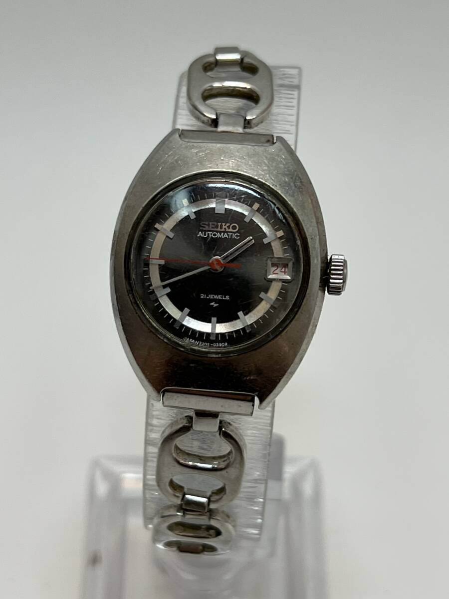 動作 SEIKO セイコー 2205-0310 シルバー 自動巻き レディース 腕時計拍卖