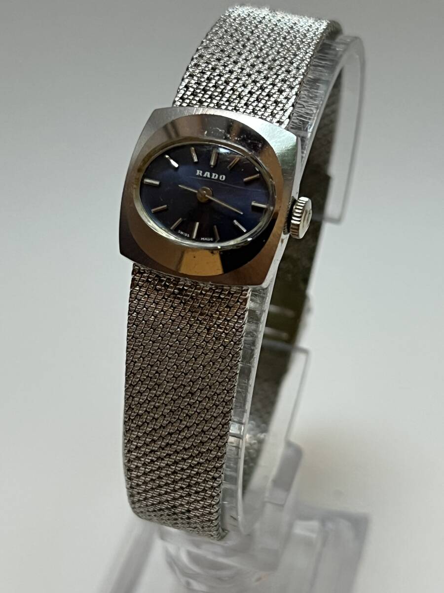 動作 RADO ラドー 手巻 レディース ブルー系  腕時計拍卖