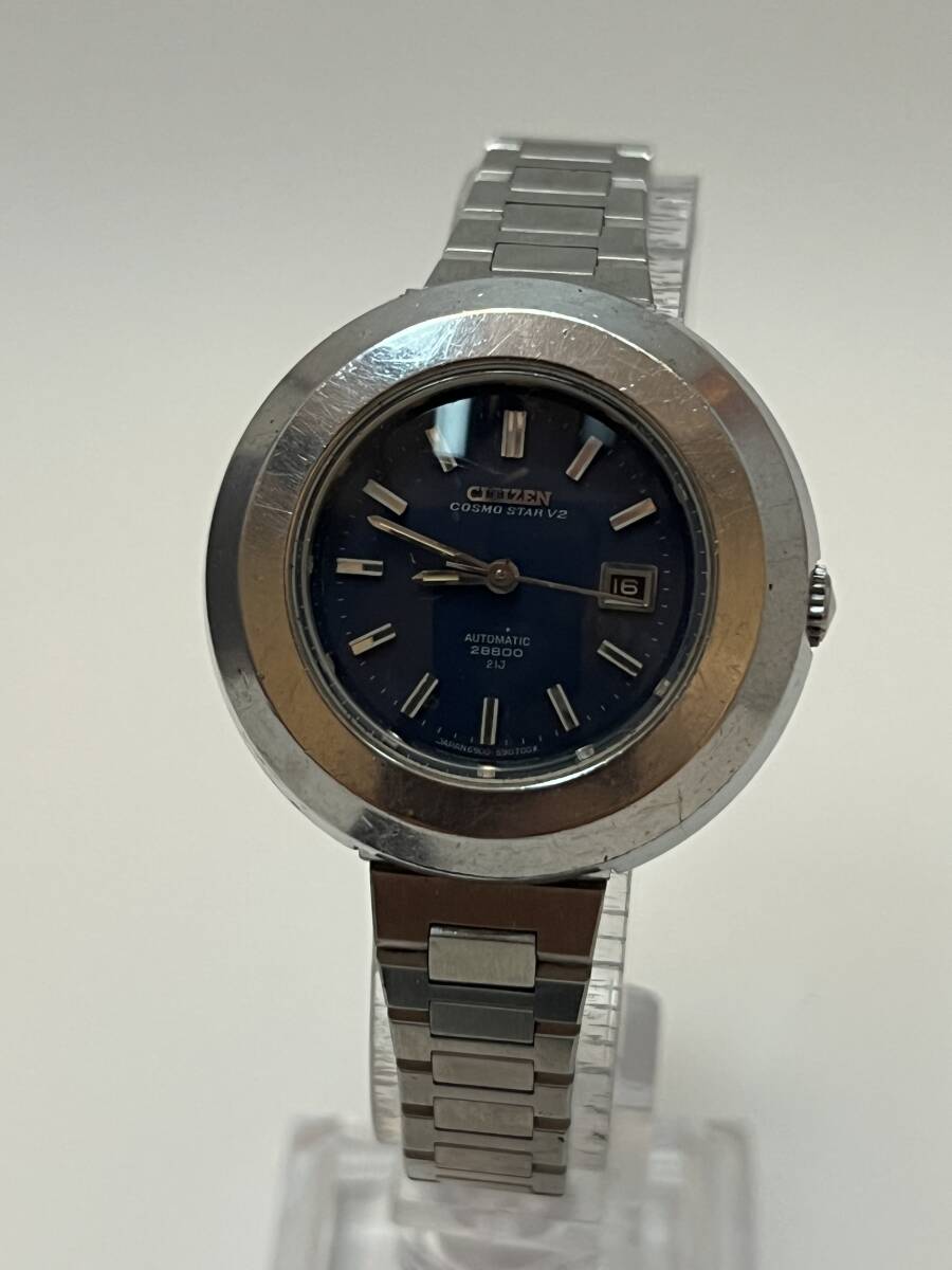 動作 CITIZEN シチズン COSMO STAR V2 4-690613 automatic 自動巻き 21石 腕時計拍卖
