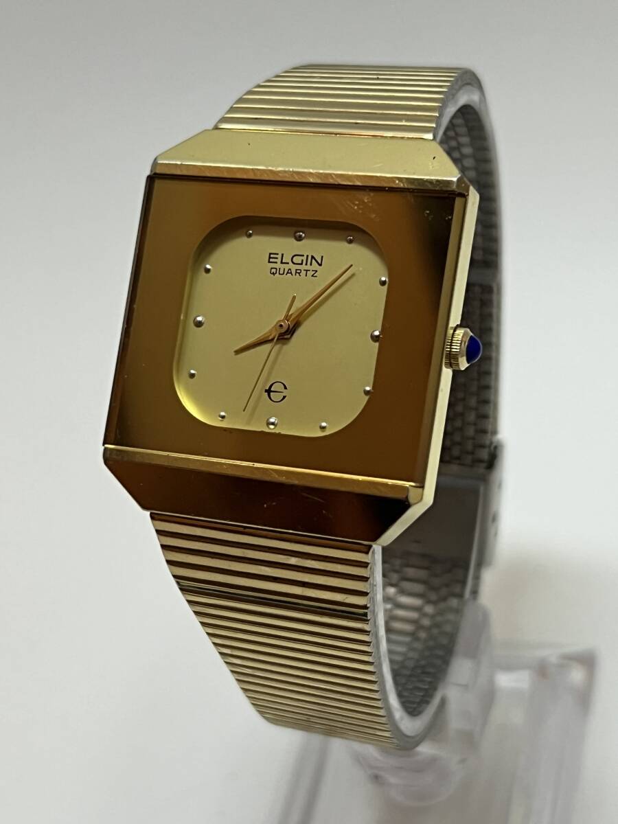 動作未確認 ELGIN エルジン ゴールド メンズ  腕時計拍卖