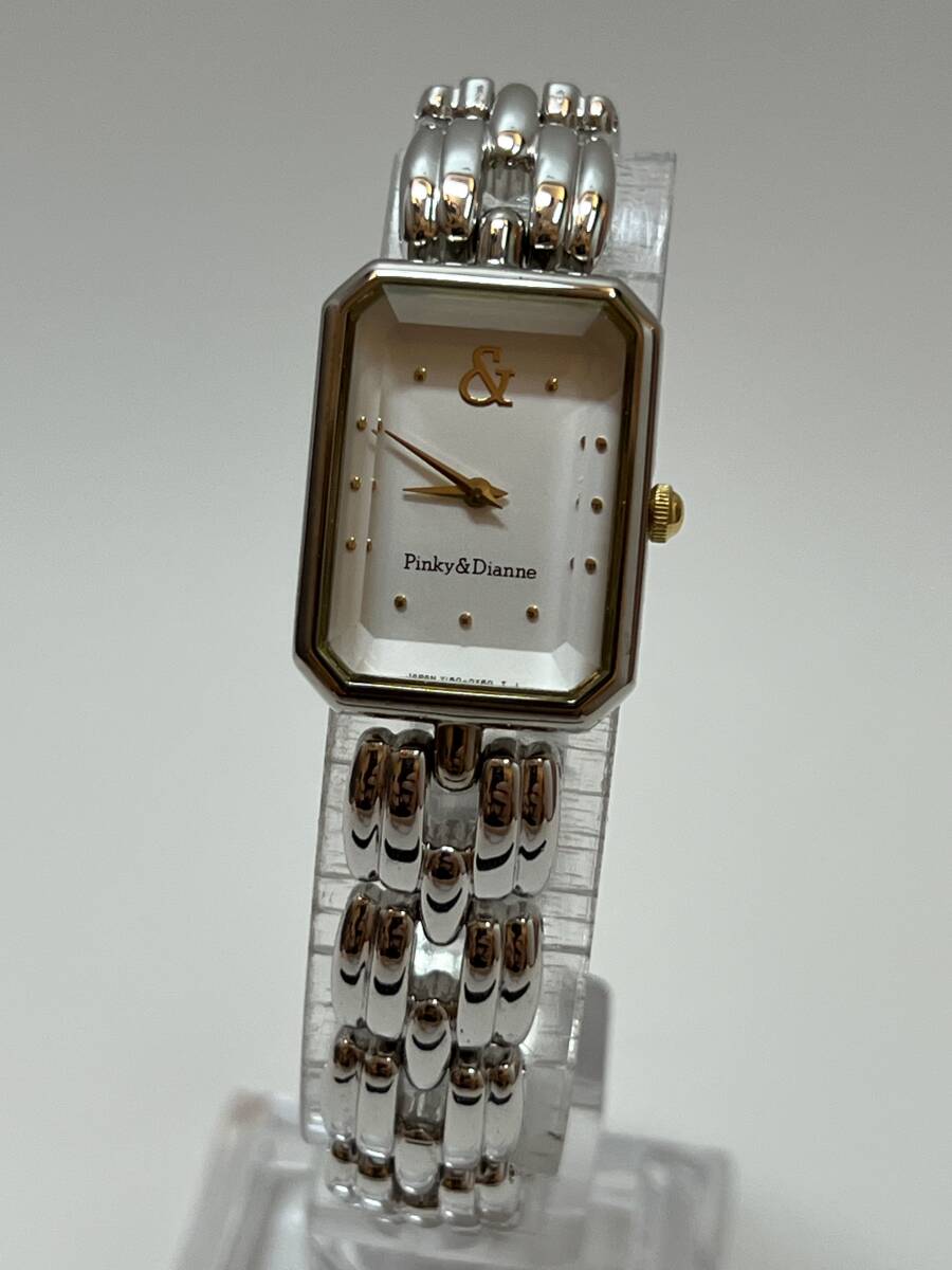 動作未確認 Pinky&Dianne Y150-5G10 レディース 腕時計 ブレスウォッチ カットガラス拍卖