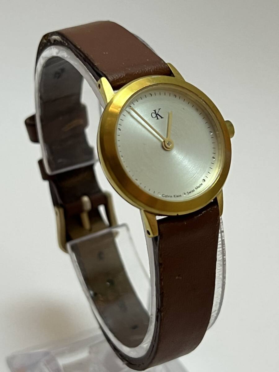 動作未確認 Calvin Klein カルバンクライン CK K3432 クオーツ アナログ レディース 腕時計拍卖