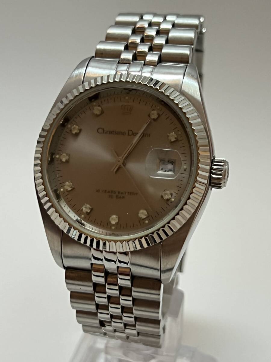 動作未確認 Christiano Domani クリスティアーノ ドマーニ メンズ 腕時計 CD-4070B QZ クオーツ 拍卖