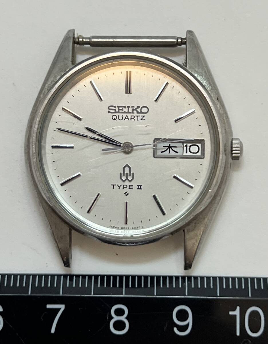 動作未確認 SEIKO セイコー TYPEⅡ タイプツー 8223-6030 腕時計 アナログ クオーツ ヴィンテージ メンズ フェイスのみ拍卖