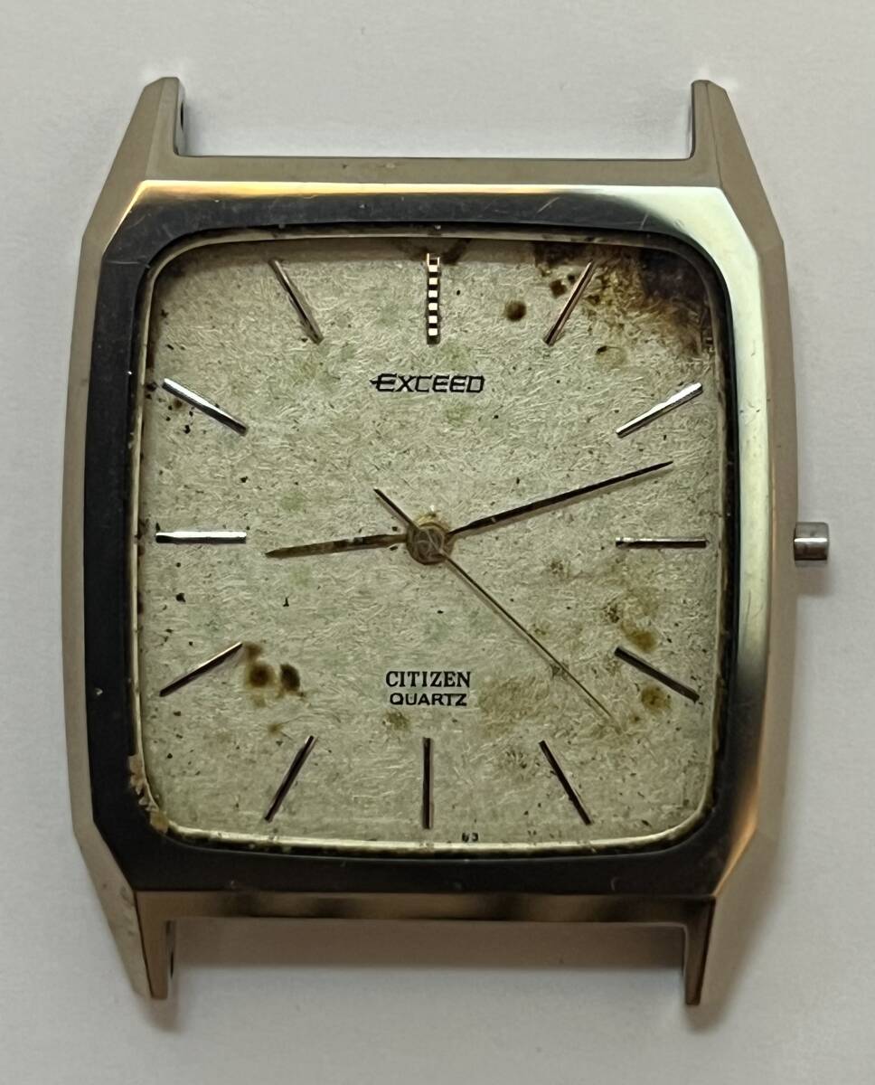 動作未確認 CITIZEN シチズン EXCEED エクシード オクタゴン メンズ 腕時計 2730-271742 フェイスのみ リューズなし拍卖