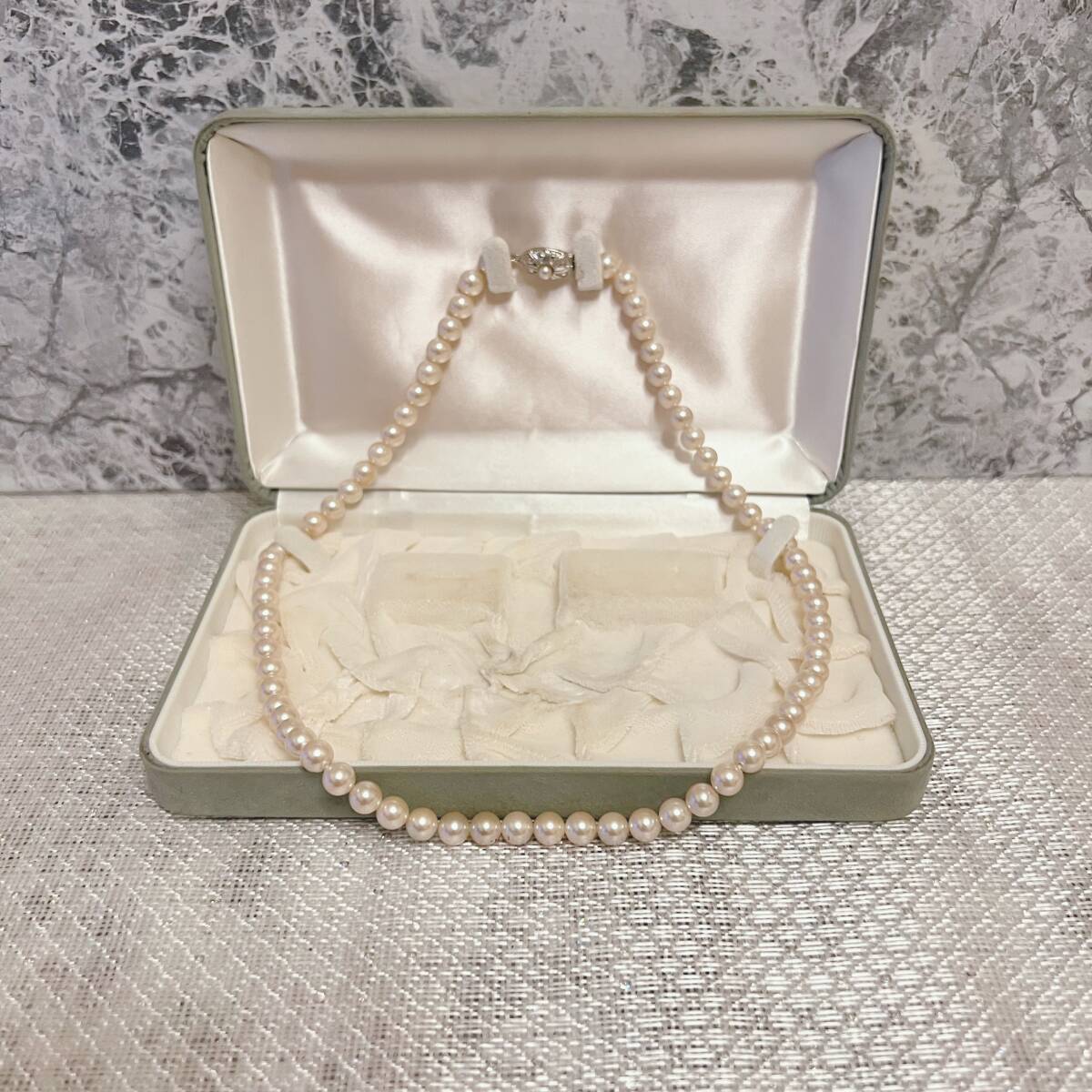 ネックレス silver シルバー 真珠 パール アンティーク ヴィンテージ EL-1580拍卖